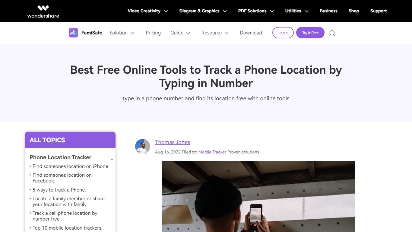 Free&Online Tools to Track a Phone Number Location [2022] - FamiSafe
